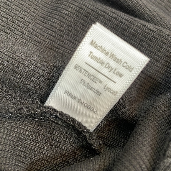 Marine Layer Bodysuit M Black Ribbed Fabric. Soft 95% Tencel 5% Spandex EUC - Picture 8 of 9